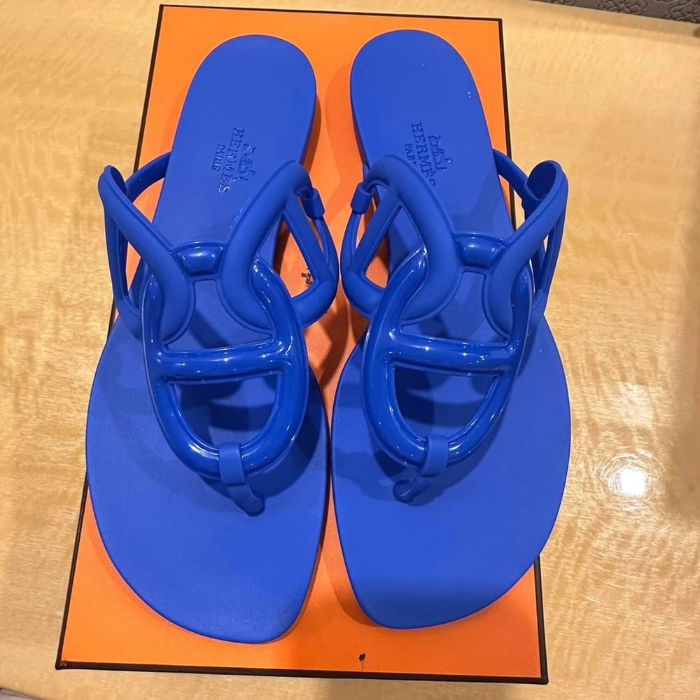 Hermes Blue Sandals